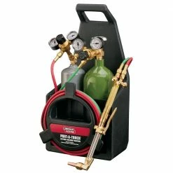 Cheap Soldering Tools Store 3 New ✔️ Lincoln Electric Port-A-Torch Kit with Oxygen and Acetylene Tanks and 3/16 in. x 12 ft. Hose, for Cutting Welding and Brazing ⌛