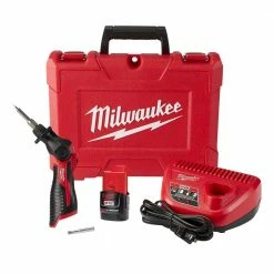 Flash Sale 🎉 Milwaukee M12 12-Volt Lithium-Ion Cordless Soldering Iron Kit with (1) 1.5Ah Batteries, Charger & Hard Case 🎉